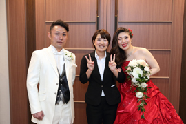 新婚夫婦写真